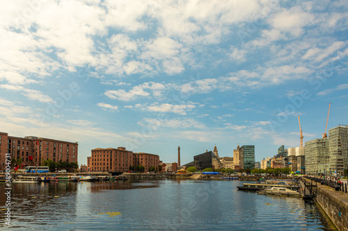 view of the harbor in Liverpool