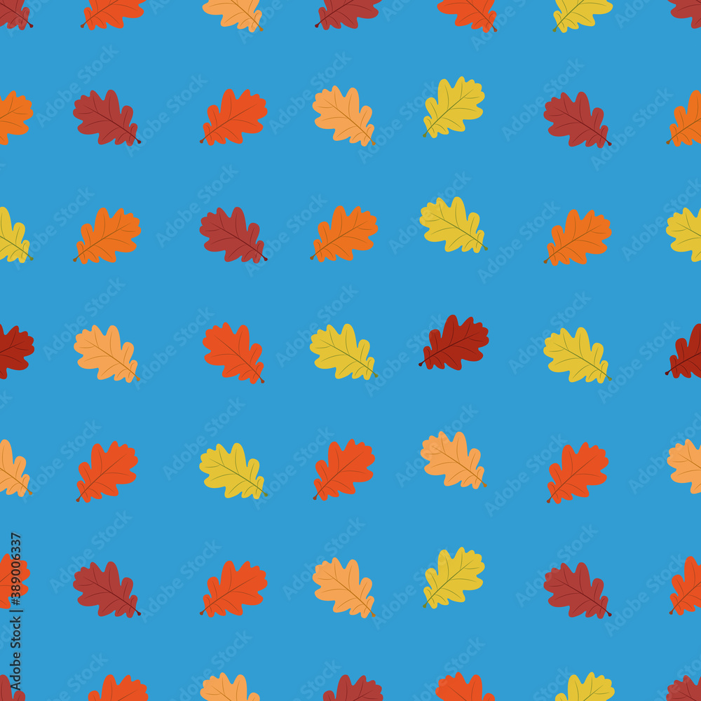 Seamless pattern with colorful leaves Seamless pattern with colorful leaves