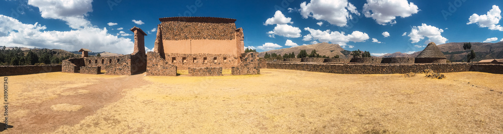 Typical Peruvian landscape of the Inca period