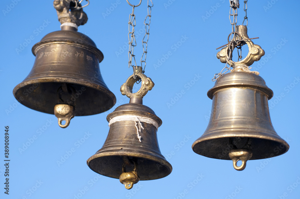 Bells, Tungnath temple, Indian Himalayas, ancient temples, Indianism, shiva temple