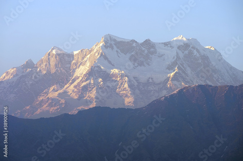 Himalayas, snowy peaks, mountains, mountain range, Tungnath, India