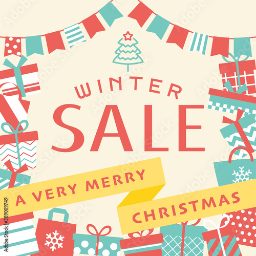 ウィンターセール　広告用バナー