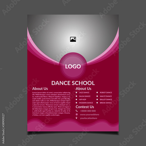 Dance School Flyer Design 