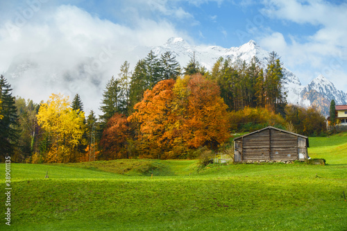 Obraz na płótnie herrliche Herbstlandschaft in Tirol w salonie