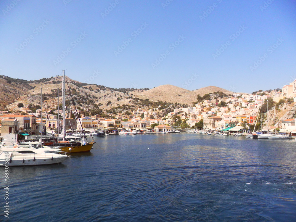 Sailing between the greek islands of Samos, Patmos, Lipsi, Leros, Kalymnos, Kos, Symi and Rhodes in Greece's Mediterranean Sea