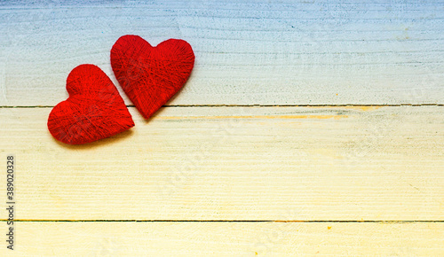 Background with wooden heart  Valentines day. Valentines day greeting card. Heart on a wooden background. Heart of love