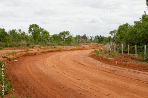 Bilde på lerret Land that local Indigenous people were living on that is being cleared to make