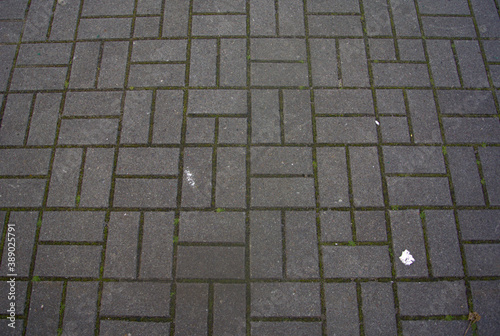 Obraz na płótnie paving stone texture in the street w salonie