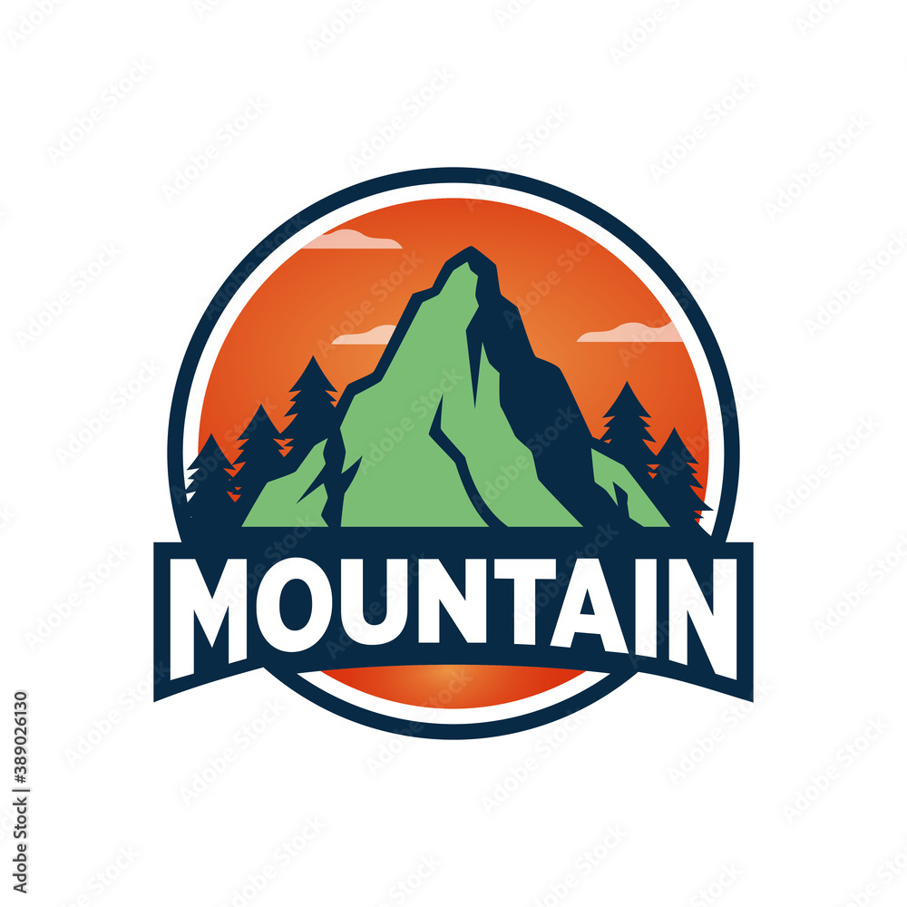 Mountain Outdoor Logo Design