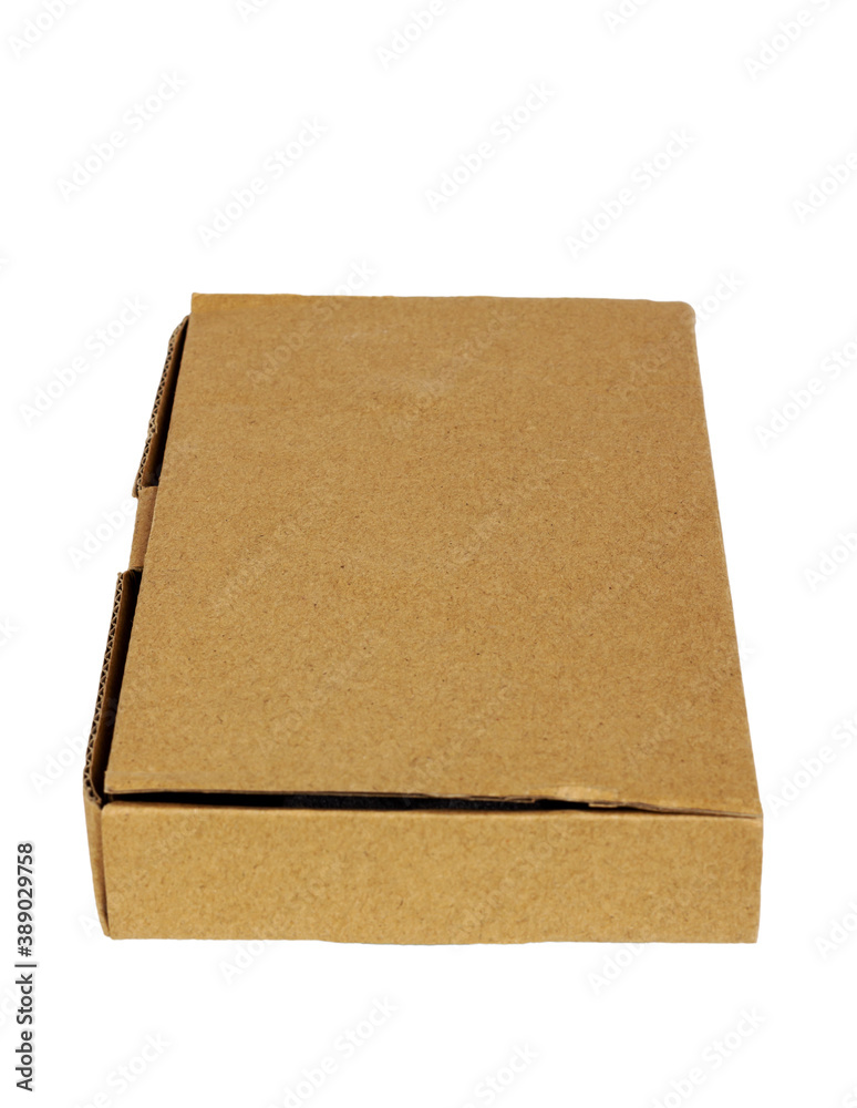 Cardboard box isolated on a white background. Cardboard box isolated on a white background.