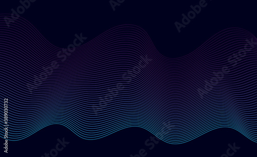 Abstact wave line background in blue and pink color