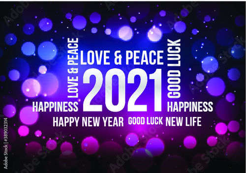 Happy New Year 2021, clean and nice new year design. Wish you all the best as always in this coming new year.