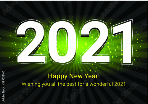 Happy New Year 2021, clean and nice new year design. Wish you all the best as always in this coming new year.
