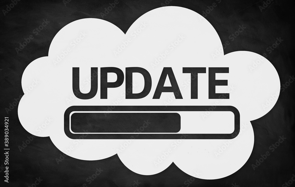 Update - loading bar as chalkboard illustration Update - loading bar as chalkboard illustration