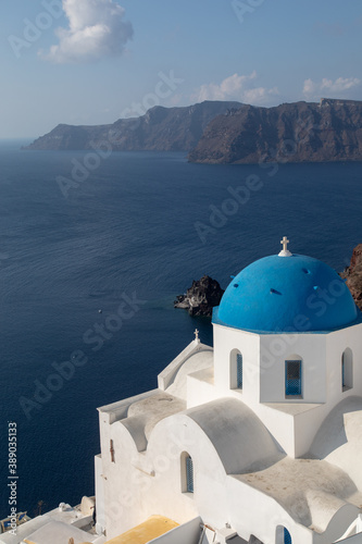 Grèce, Les Cyclades, île de Santorin (Thera ou Thira), village d'Oia