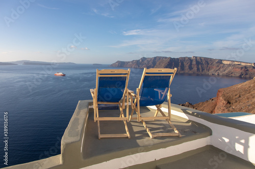 Gr  ce  Les Cyclades    le de Santorin  Thera ou Thira   village d Oia