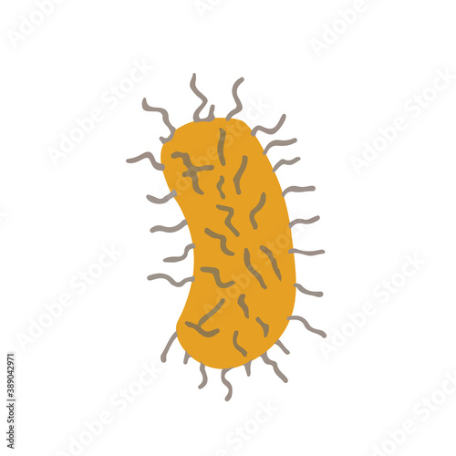 Virus Germ Yellow Drawing Icon