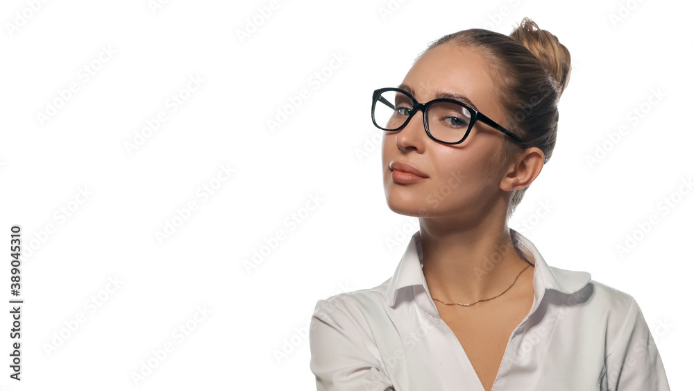 Young attrractive nurse looking on camera. High quality photo