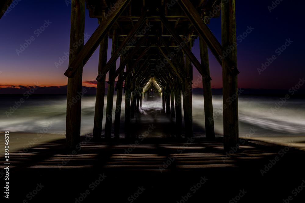 Twilight Time at a Pier