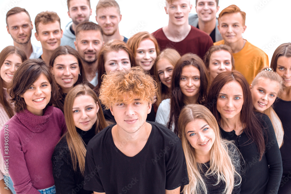 portrait of group of happy young people portrait of group of happy young people