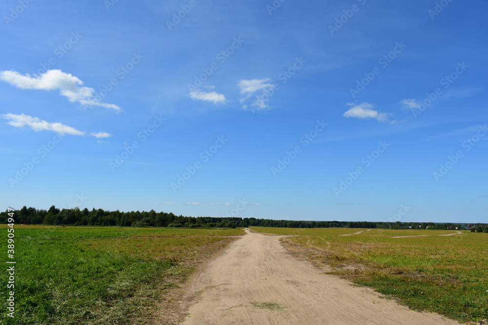 road in the field