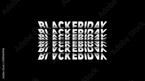 Black Friday Vector Text Flip Effect 