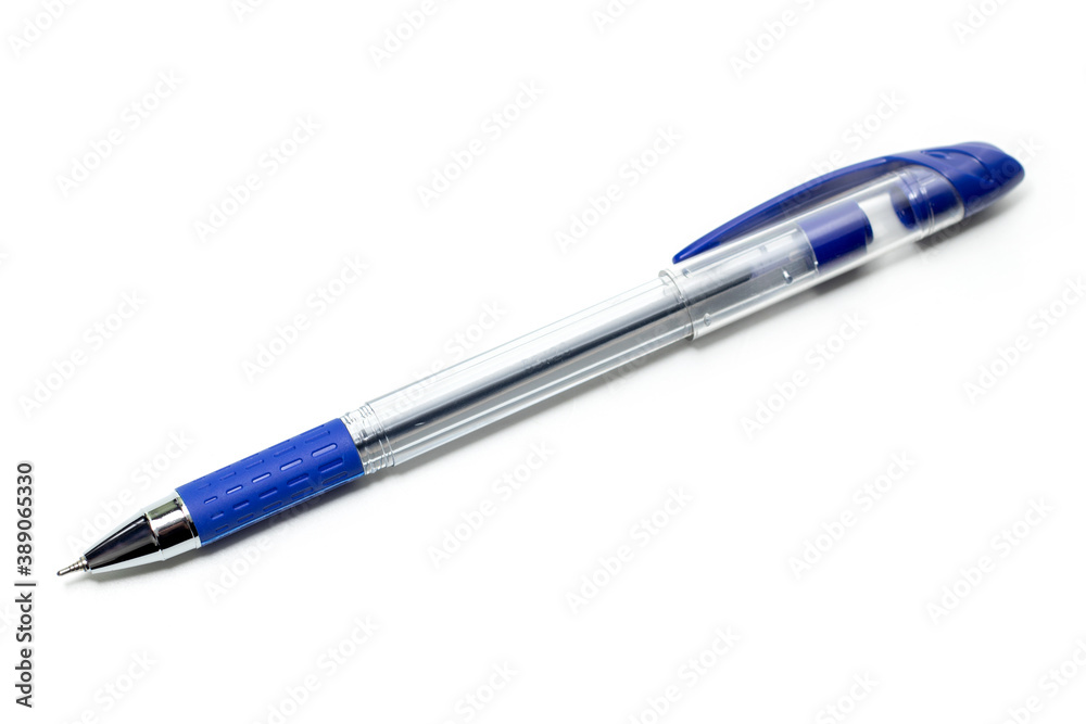 Transparent pen isolated on the white background Transparent pen isolated on the white background
