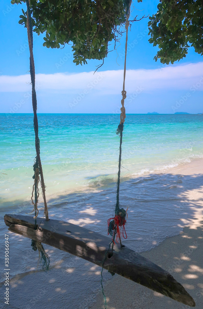 Swing at Leelah beach Koh Phangan, Thailand, Asia