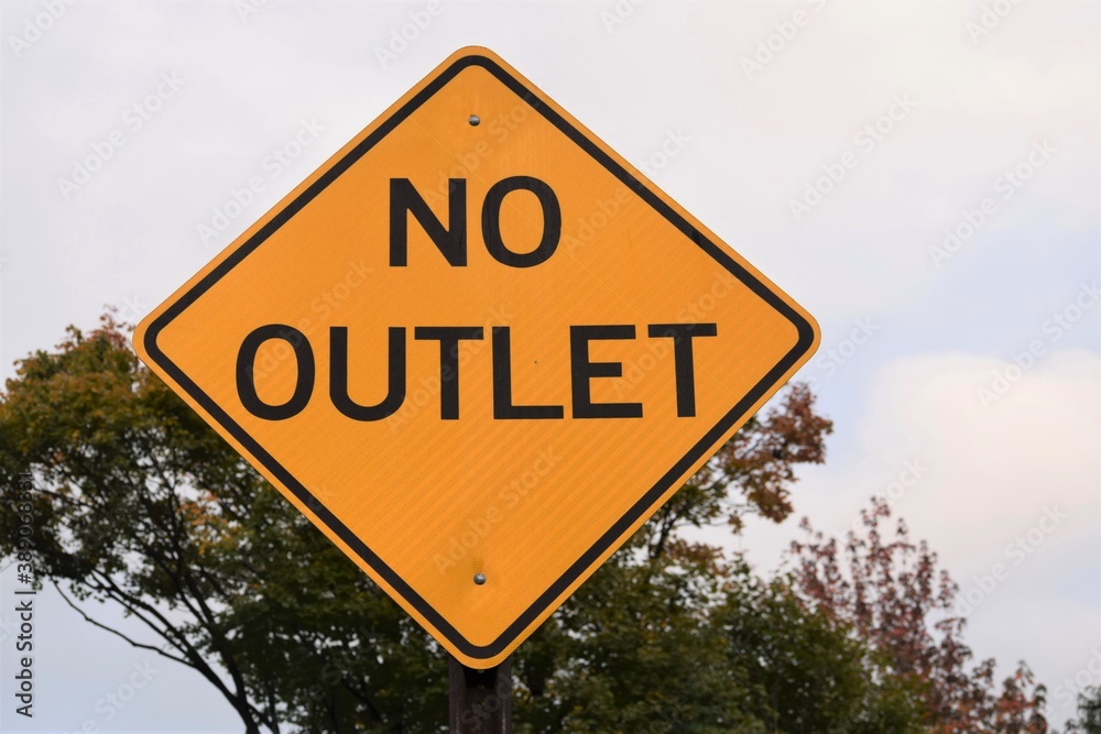 No Outlet Traffic Sign Road Sign