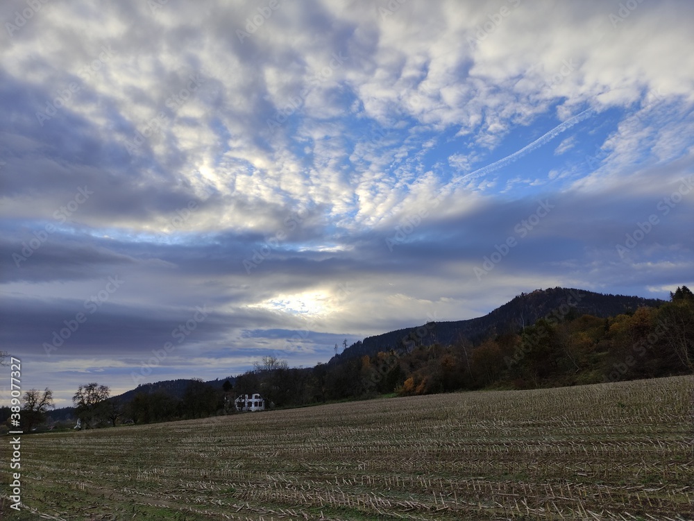 Fototapeta premium sunset in the mountains