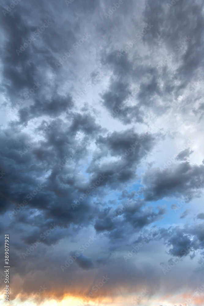 An eerie cloudscape scene. An eerie cloudscape scene.