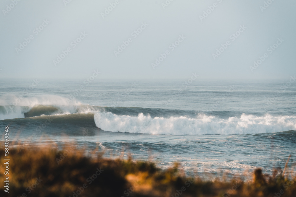 Fototapeta premium Atlantic Coast Big waves Landscape 