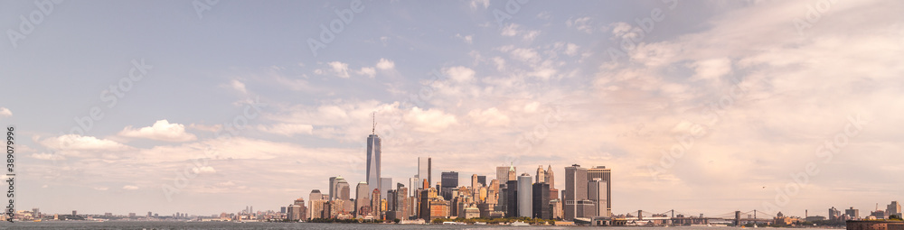 Panoramic view on Manhattan, New York City 