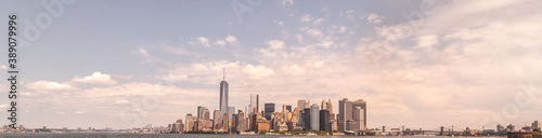 Panoramic view on Manhattan, New York City 