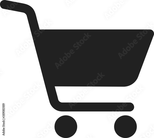 Shopping basket cart vector icon