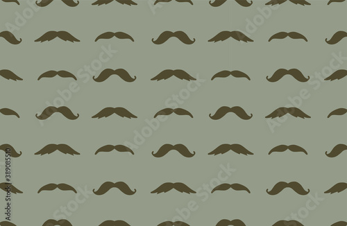Seamless mustache pattern  vector eps