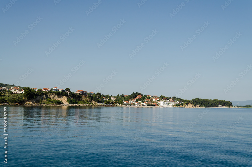 Panorama of the Greek town of Evia 