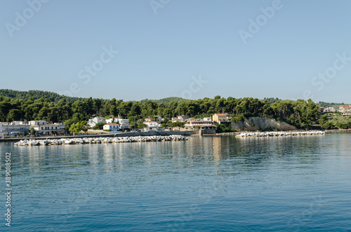 Panorama of the Greek town of Evia 