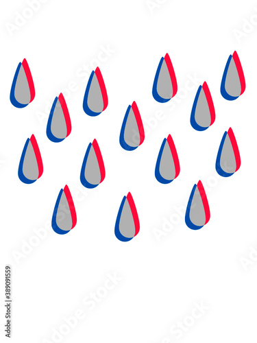 Regen Muster 3D 