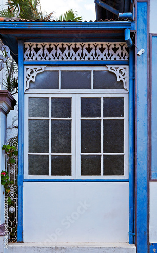 Decorative eaves on colonial house  Diamantina  Brazil