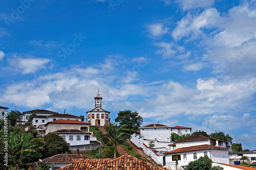 Panoramic view of Serro, historical city in Minas Gerais, Brazil photo