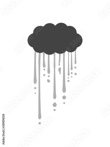 Graffiti Regen Wolke 
