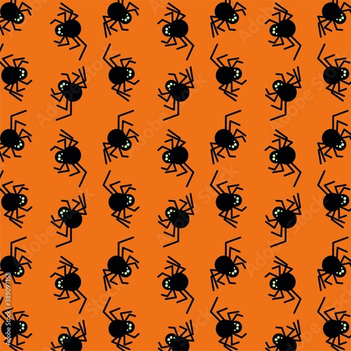 Halloween pattern with spiders
