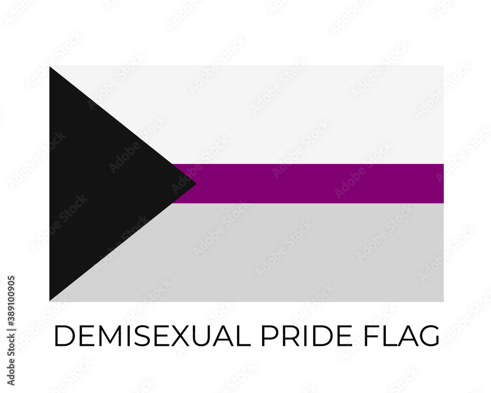 Demisexual Pride Rainbow Flags. Symbol of LGBT community. Vector flag sexual identity. Easy to edit template for banners, signs, logo design, etc Demisexual Pride Rainbow Flags. Symbol of LGBT community. Vector flag sexual identity. Easy to edit template for banners, signs, logo design, etc