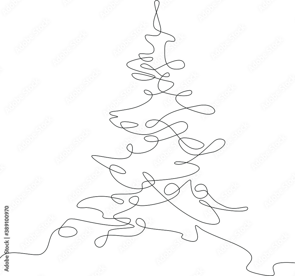 Continuous line drawn Christmas tree.
New Year in a modern minimalist style. Continuous line drawn Christmas tree.
New Year in a modern minimalist style.