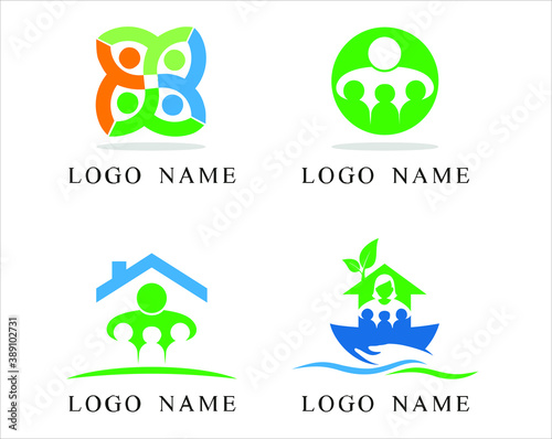 A collections of logo template for charity/non profit.