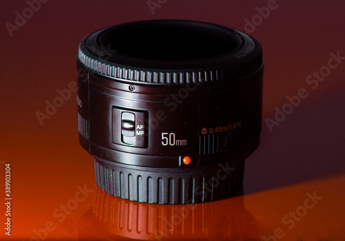 camera lens close up