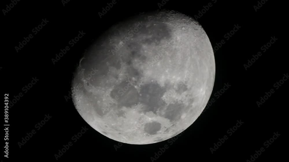 Eighty percent of waxing gibbous moon Eighty percent of waxing gibbous moon