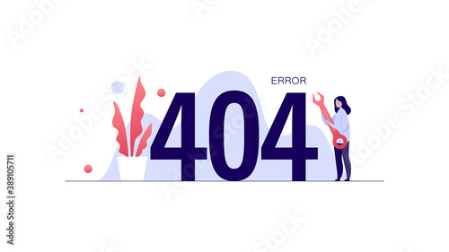 Vector illustration of 404 error page not found