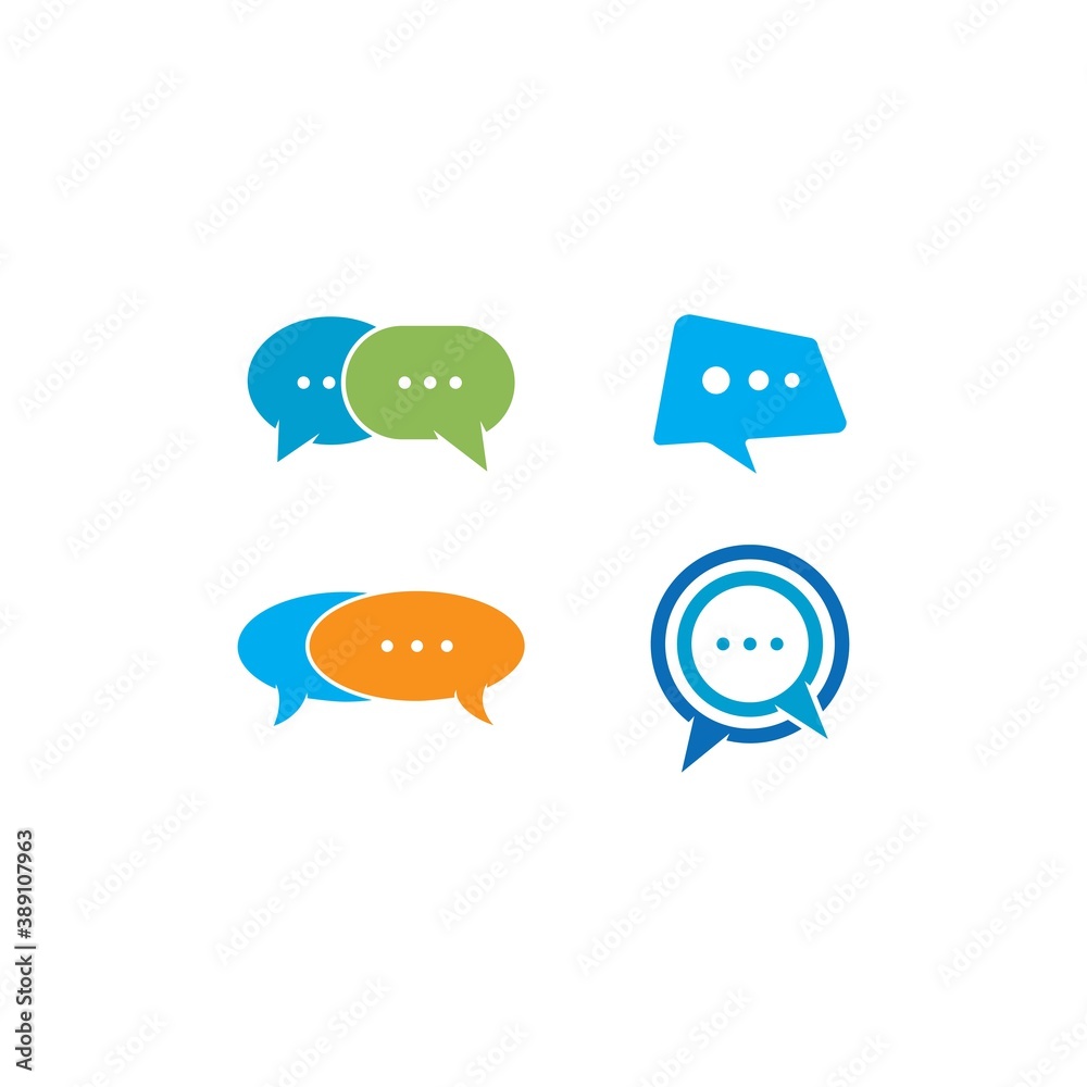 Speech bubble. Vector logo design. Business concept Speech bubble. Vector logo design. Business concept